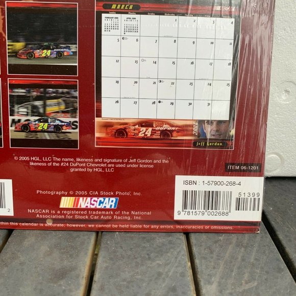 Jeff Gordon 2006 NASCAR Wall Calendar, #24 Dupont, Time Factory - Sealed - Picture 4 of 5